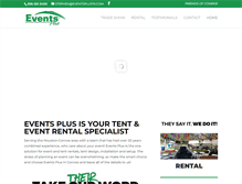 Tablet Screenshot of eventsplustx.com